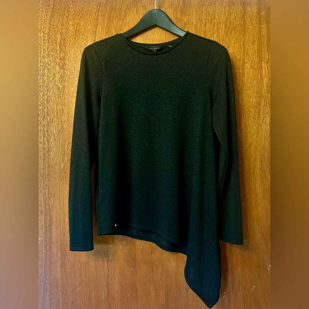 🖤 Ted Baker Black Asymmetrical Blouse